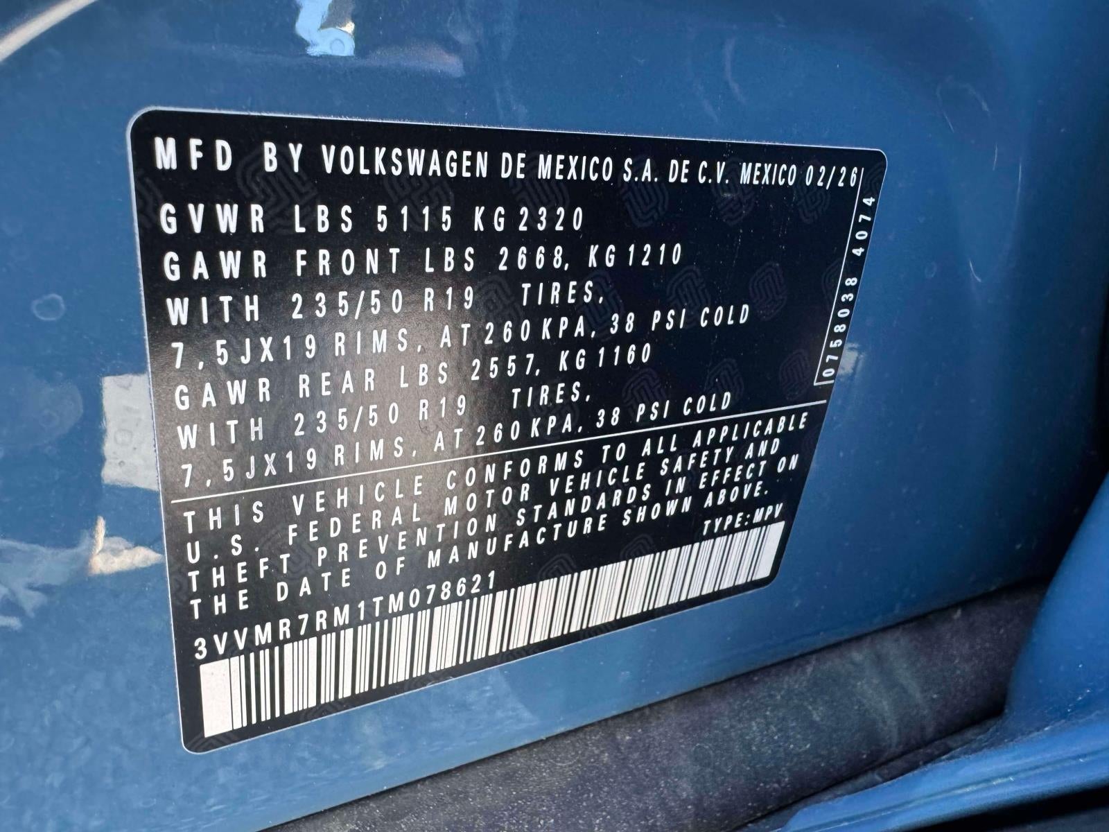 2026 Volkswagen Tiguan SE 4MOTION