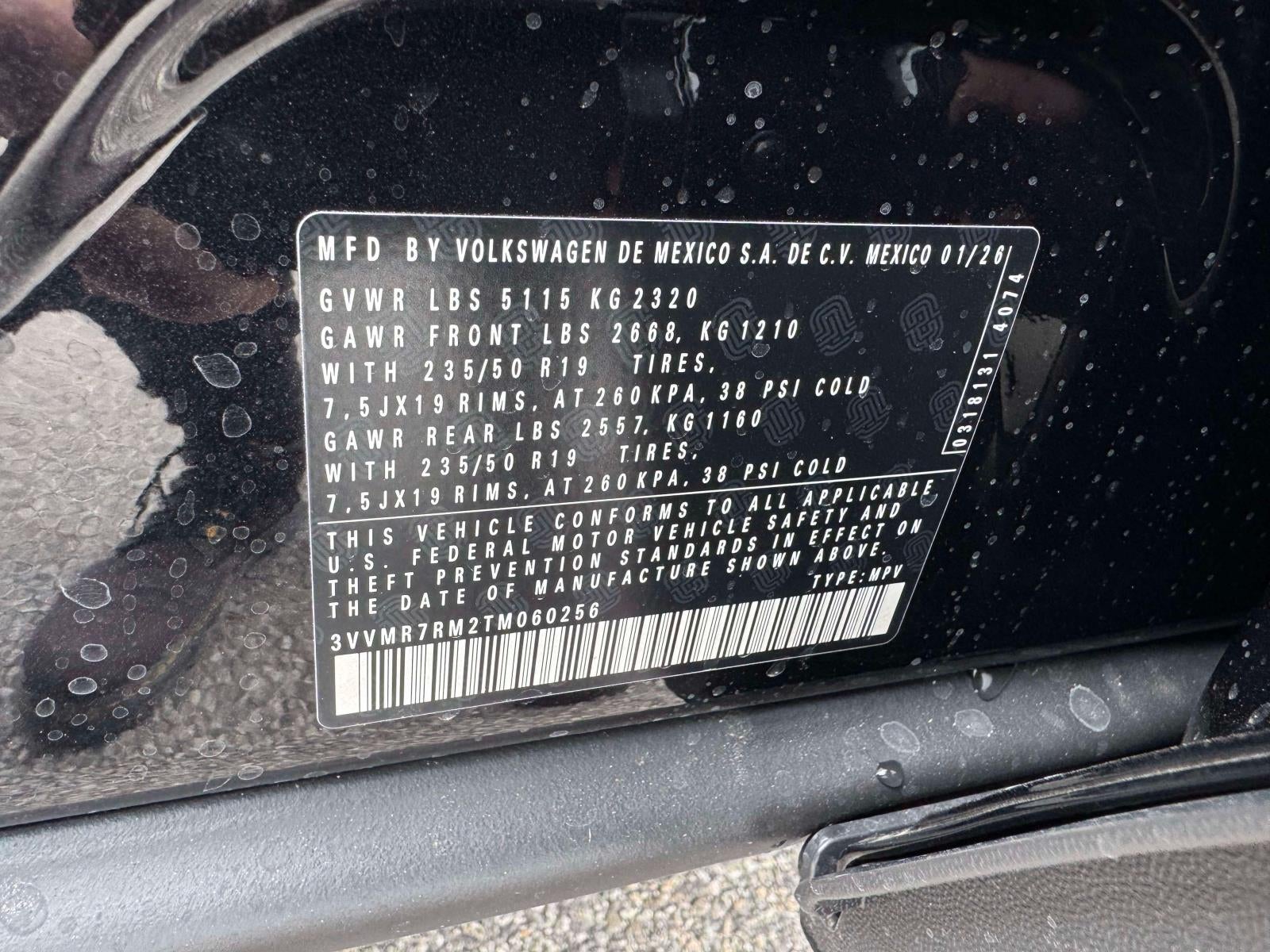 2026 Volkswagen Tiguan 2.0T SE