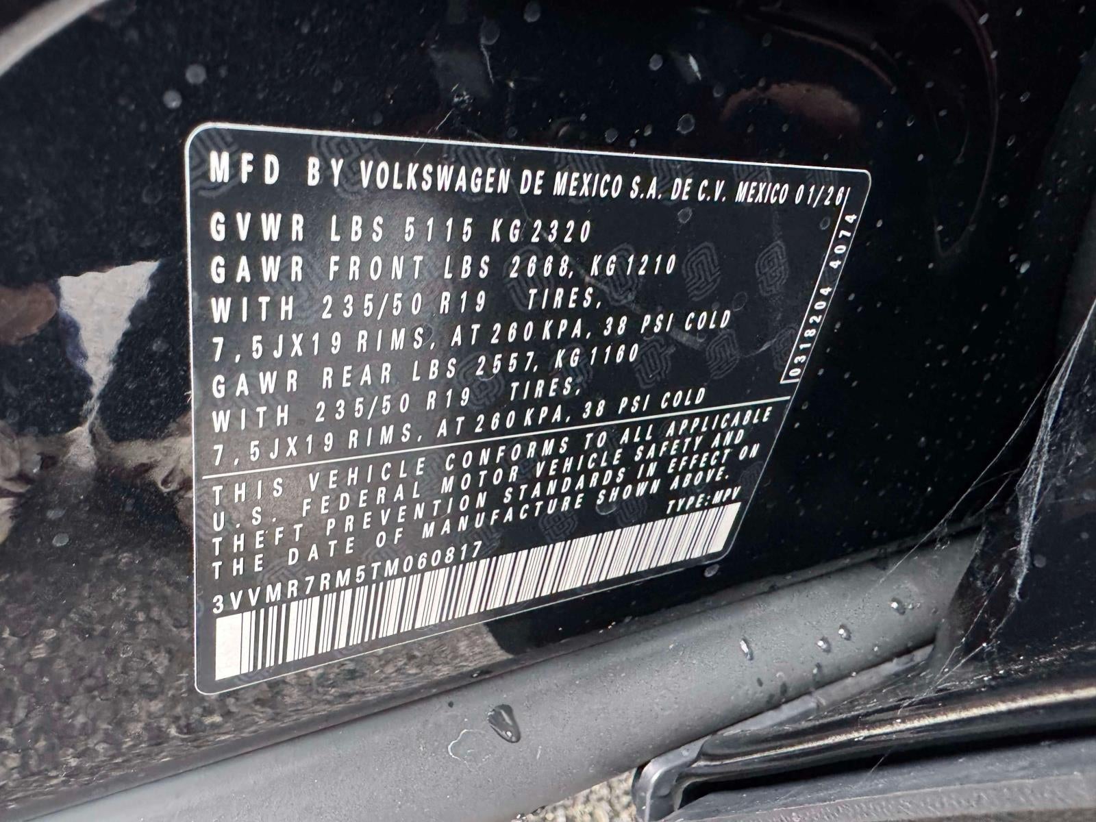 2026 Volkswagen Tiguan 2.0T SE