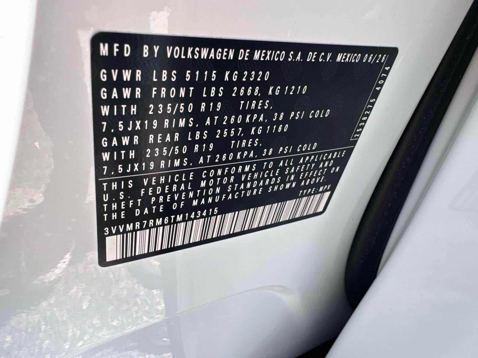 2026 Volkswagen Tiguan 2.0T SE