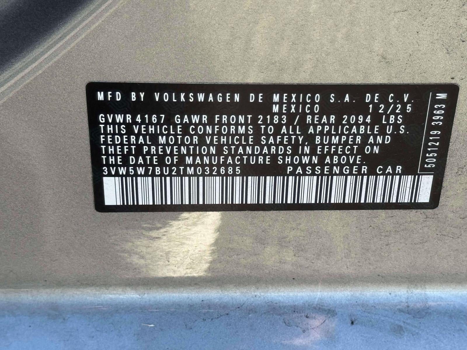 2026 Volkswagen Jetta 1.5T S