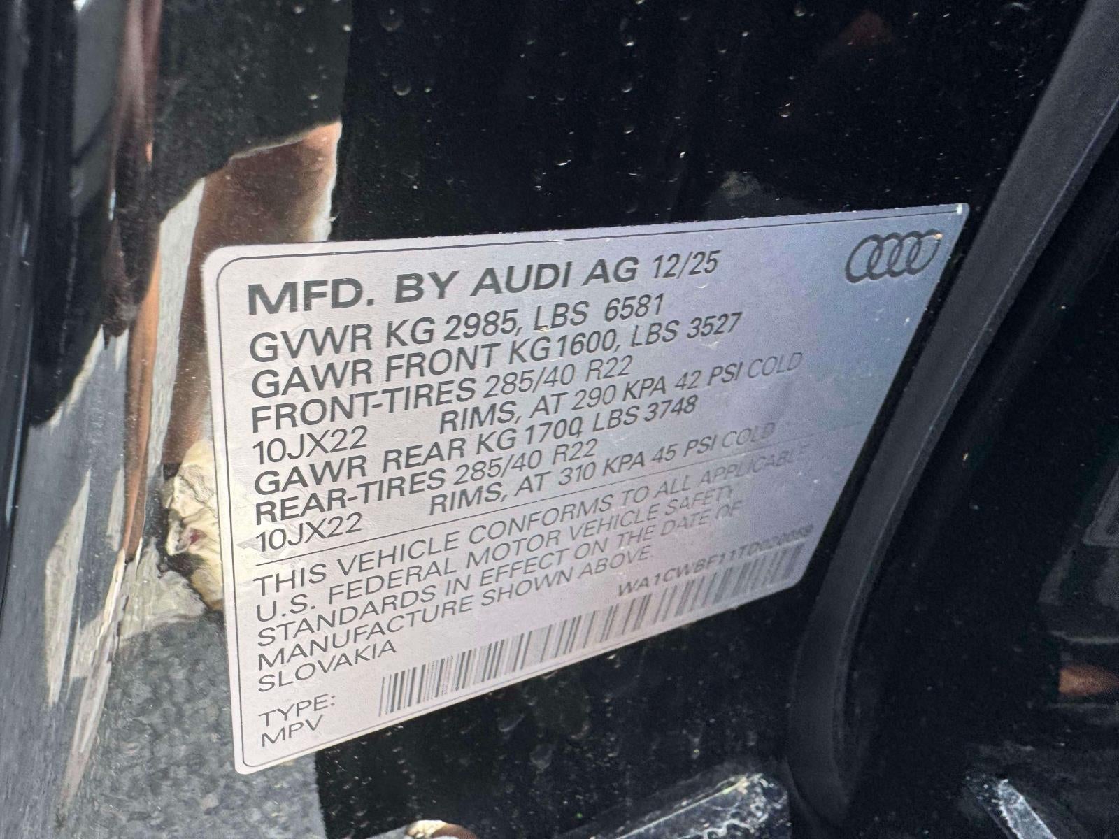 2026 Audi SQ8 4.0T Prestige