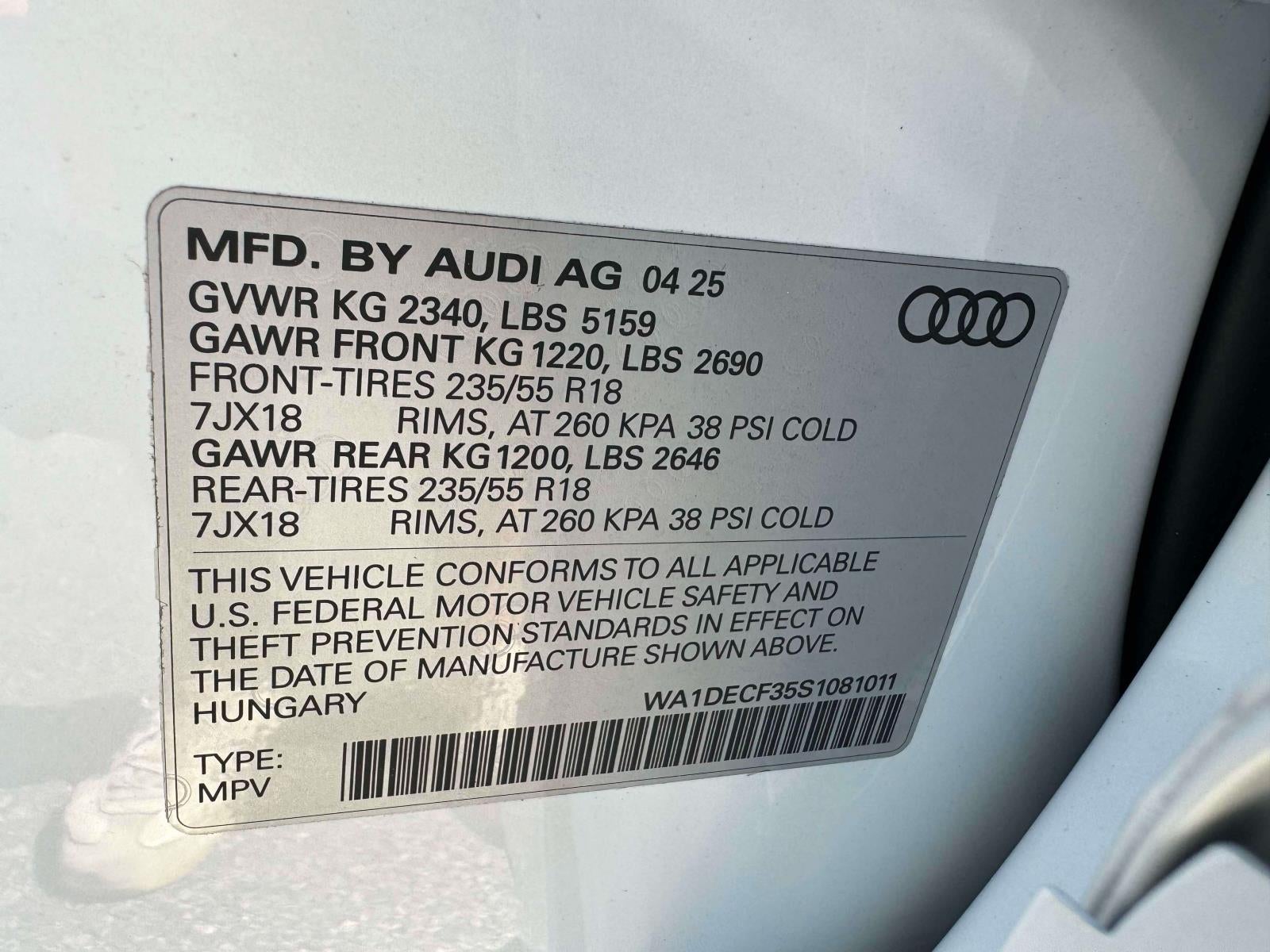 2025 Audi Q3 Premium