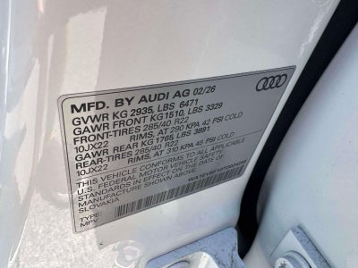 2026 Audi Q8 Premium Plus quattro