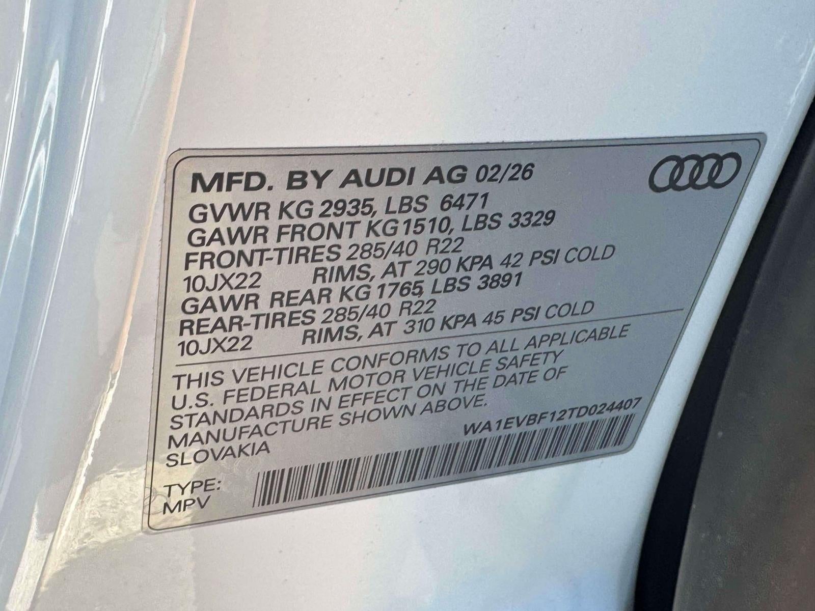 2026 Audi Q8 Premium Plus