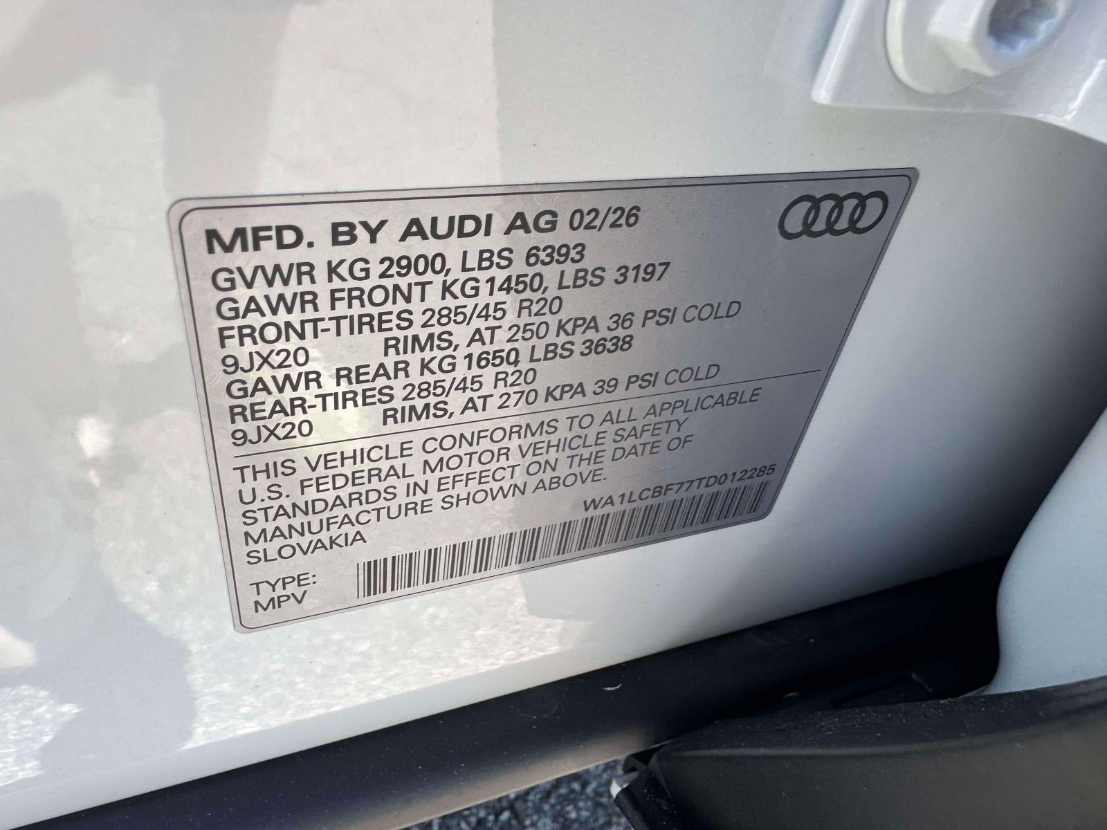 2026 Audi Q7 45 Premium Plus