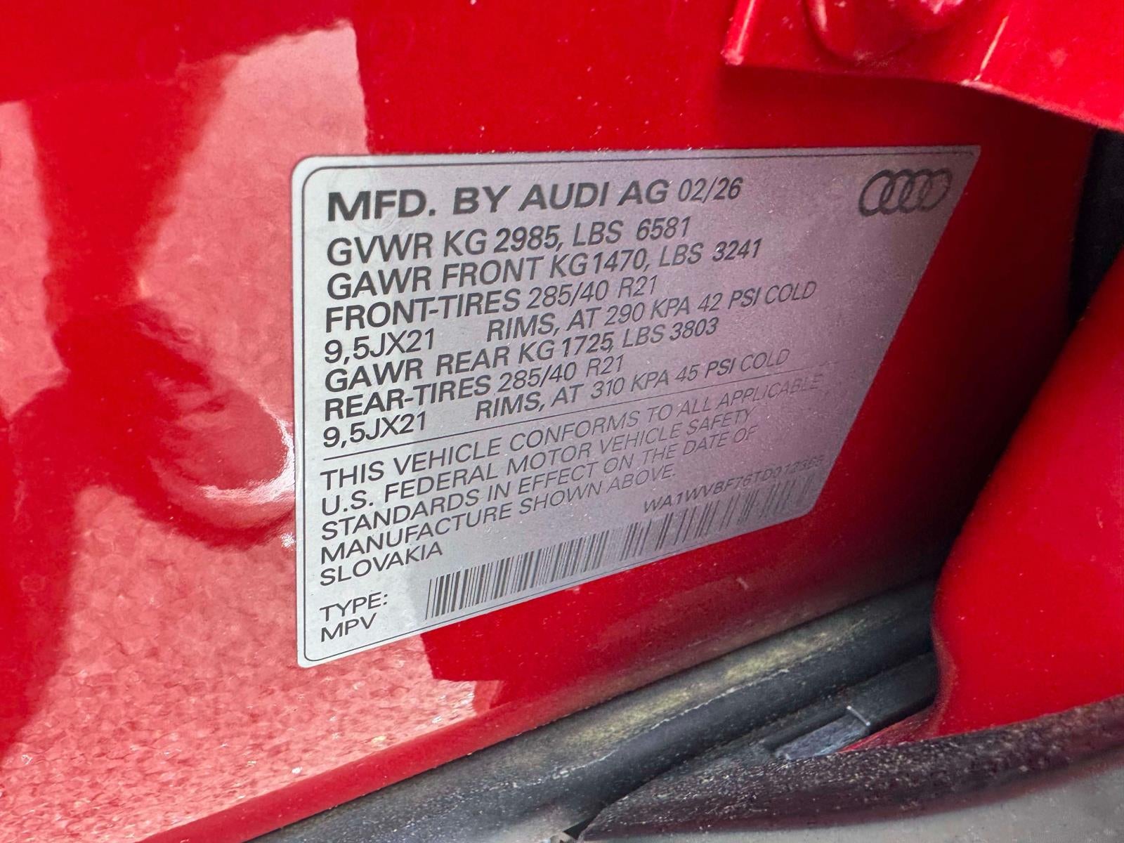 2026 Audi Q7 S line Prestige 55 quattro