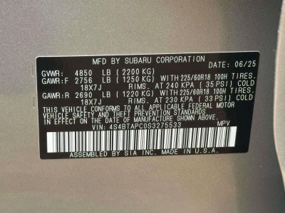 2025 Subaru Outback Touring AWD