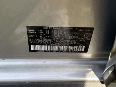2025 Subaru Crosstrek Limited AWD