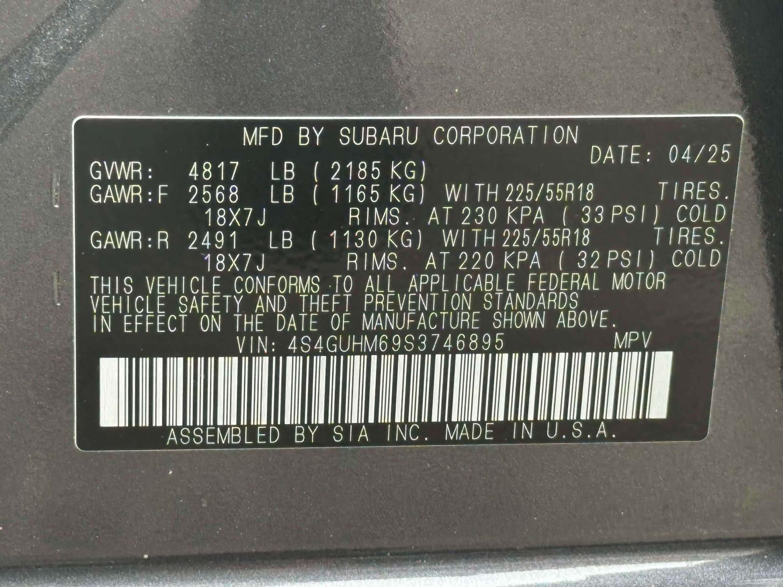 2025 Subaru Crosstrek Limited AWD