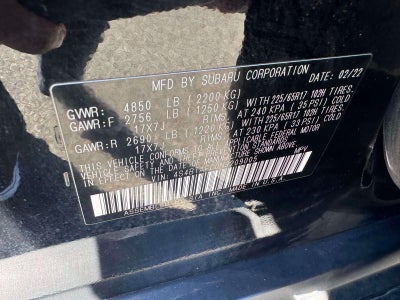 2022 Subaru Outback Premium CVT