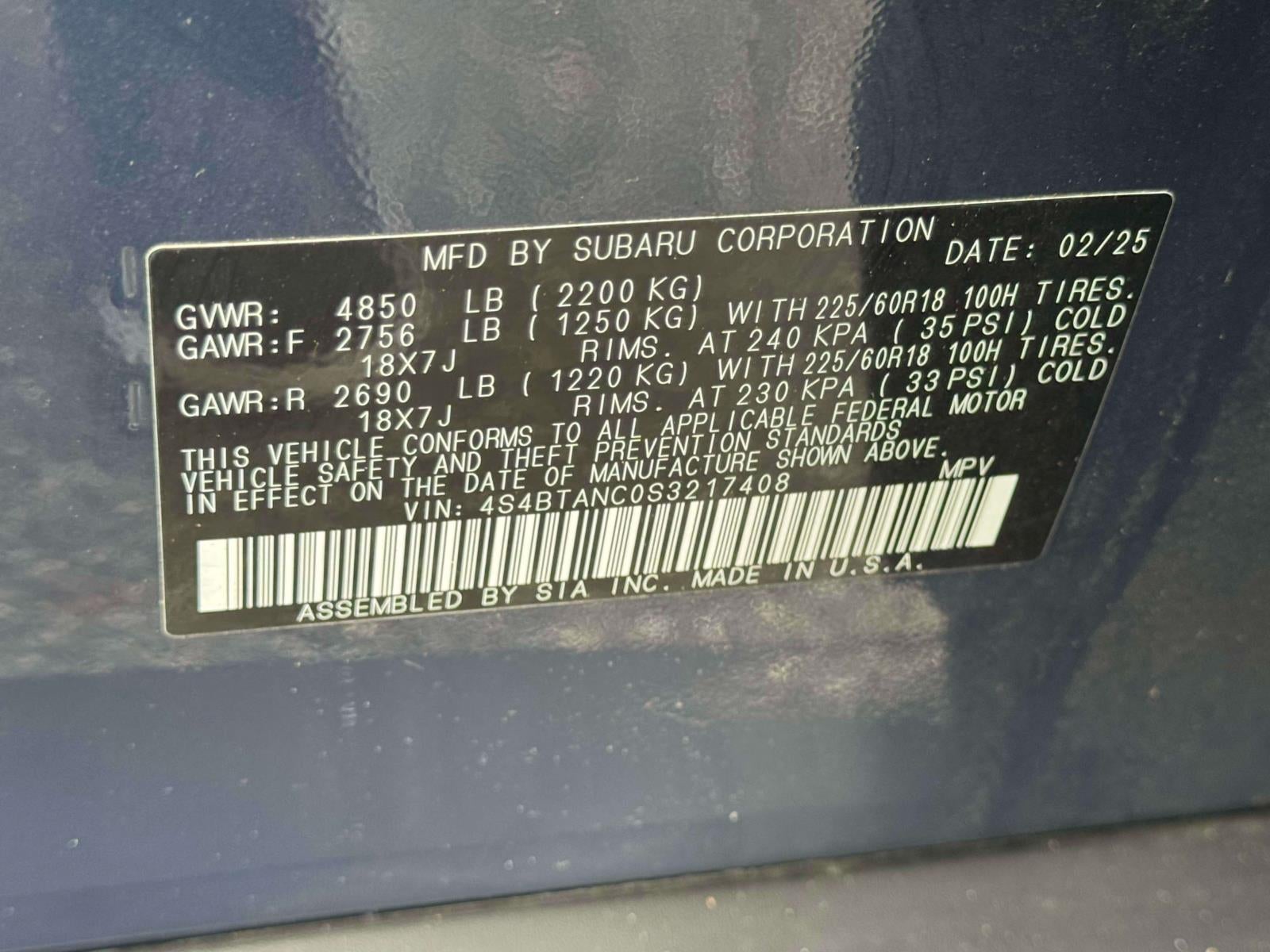 2025 Subaru Outback Limited AWD