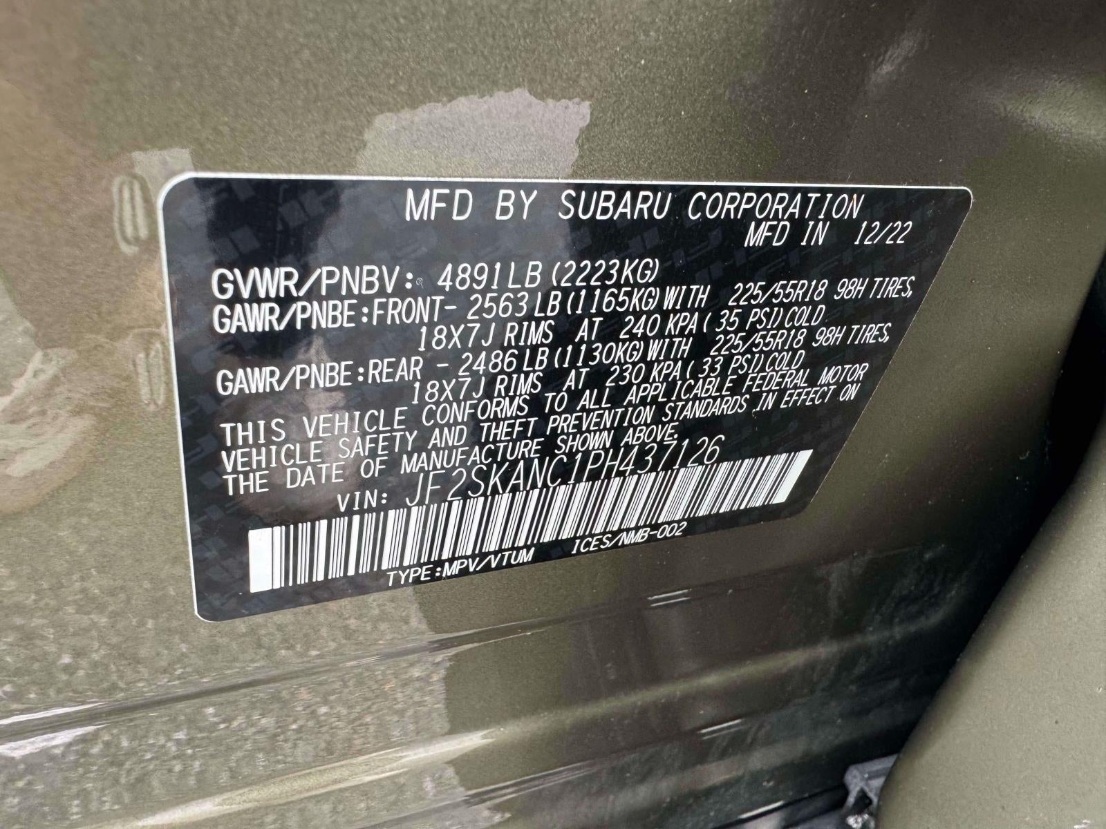 2023 Subaru Forester Limited CVT