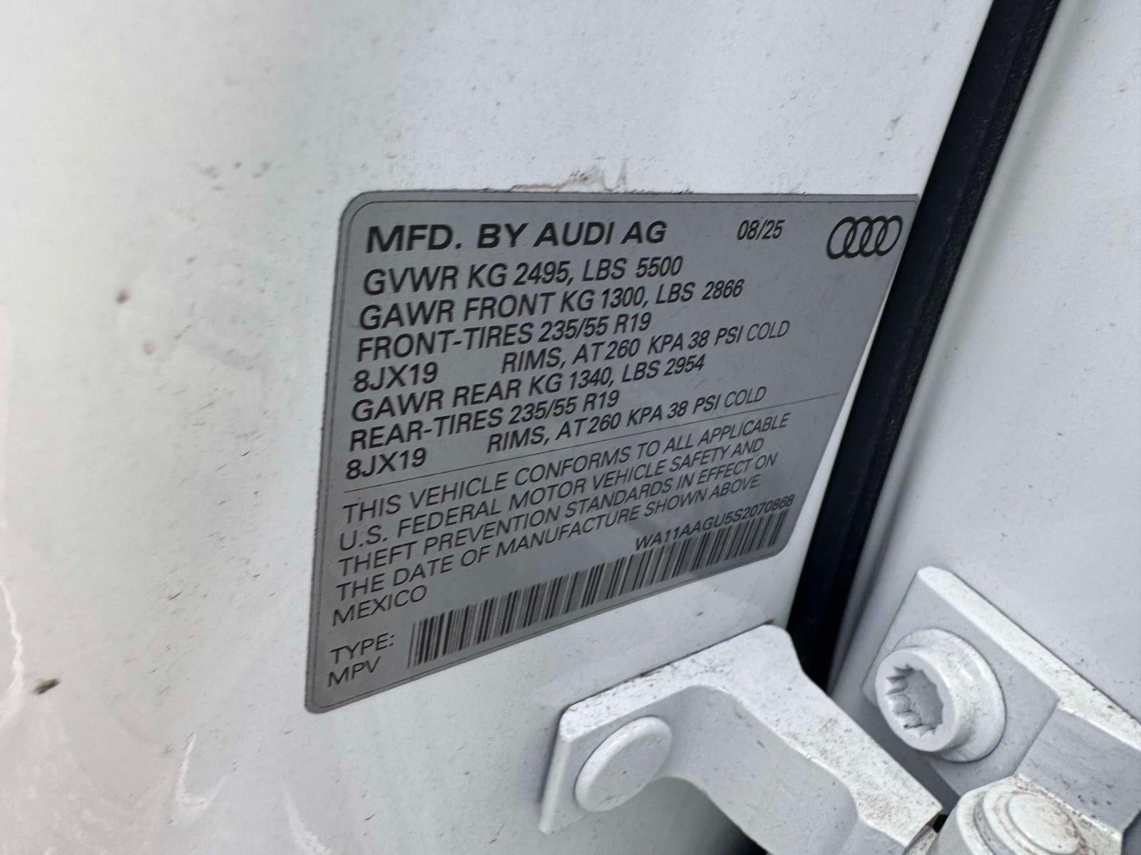 2025 Audi Q5 Premium 2.0 TFSI quattro