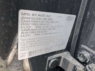 2026 Audi SQ5 Premium Plus