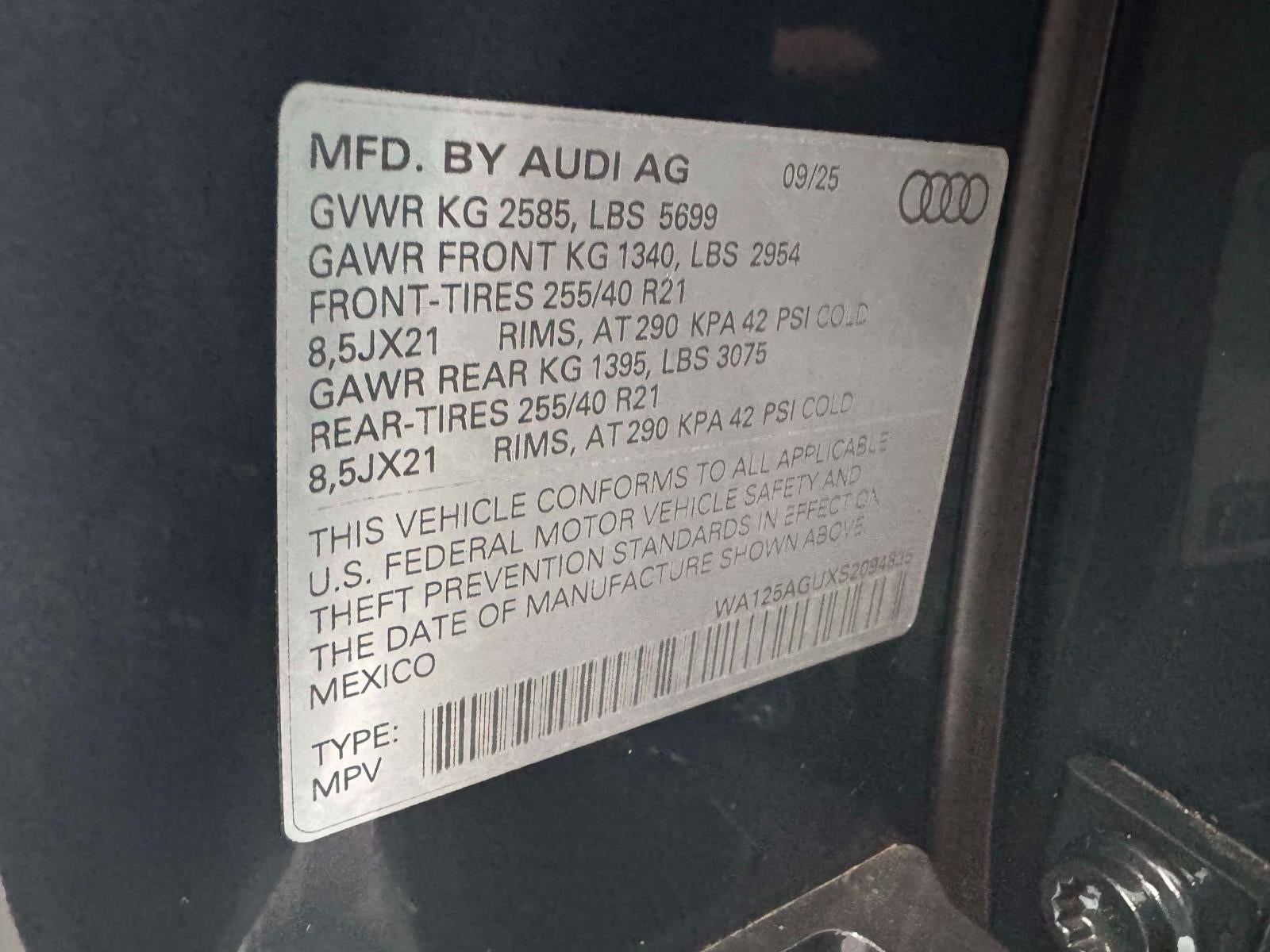 2025 Audi SQ5 3.0T Premium Plus