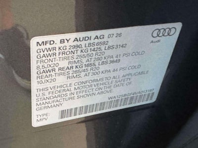 2027 Audi SQ6 e-tron Premium Plus
