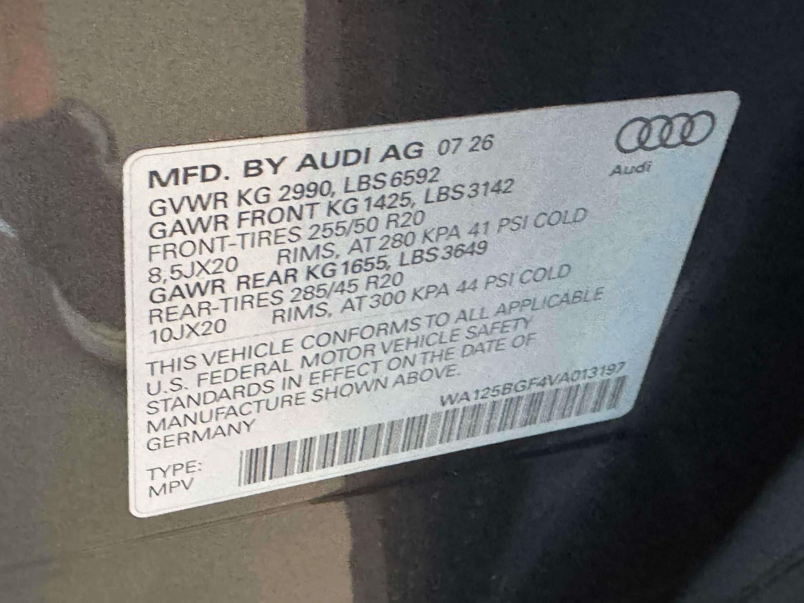 2027 Audi SQ6 e-tron Premium Plus