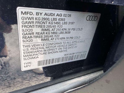 2026 Audi Q7 45 Premium