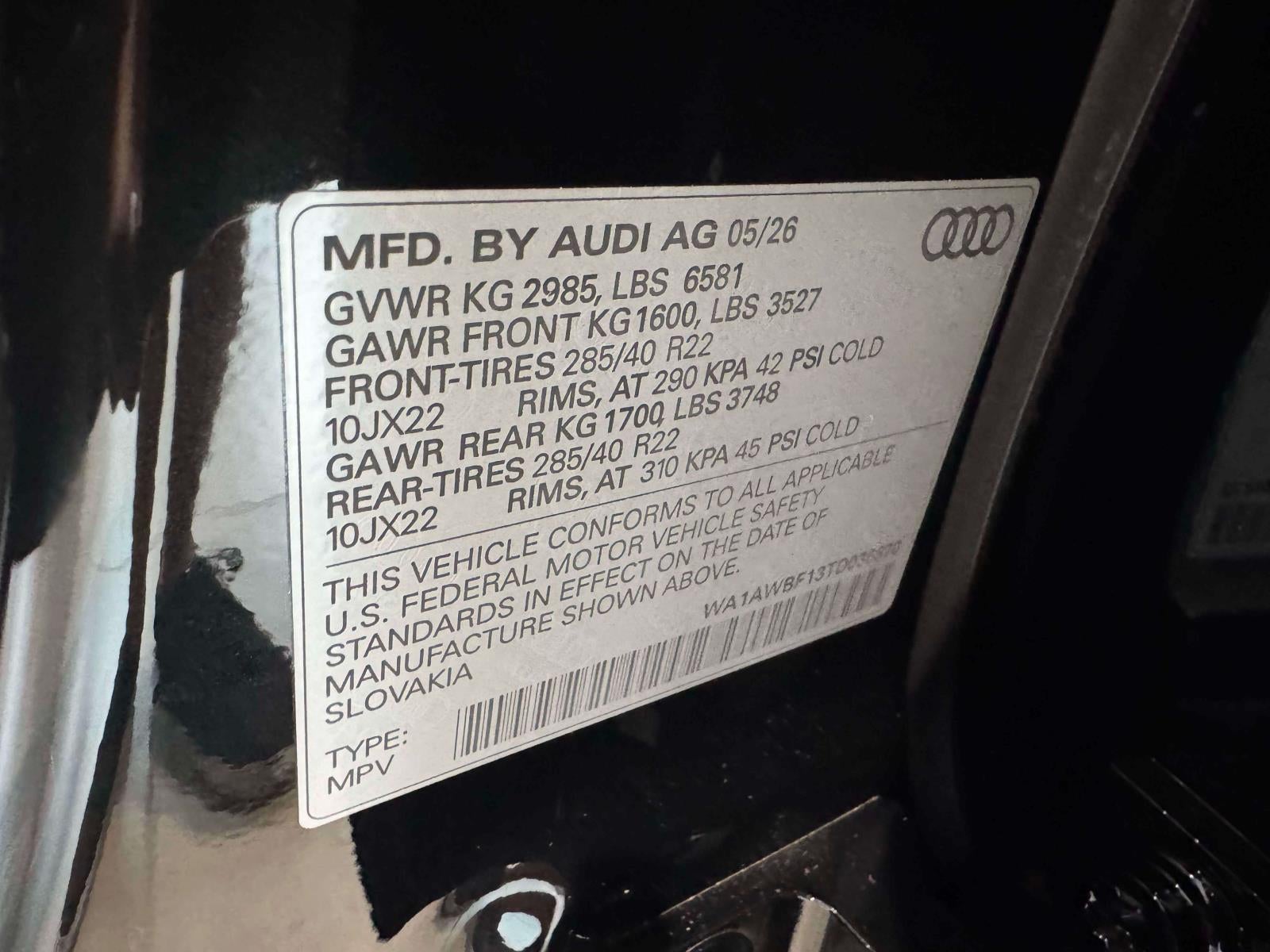 2026 Audi SQ8 4.0T Premium Plus