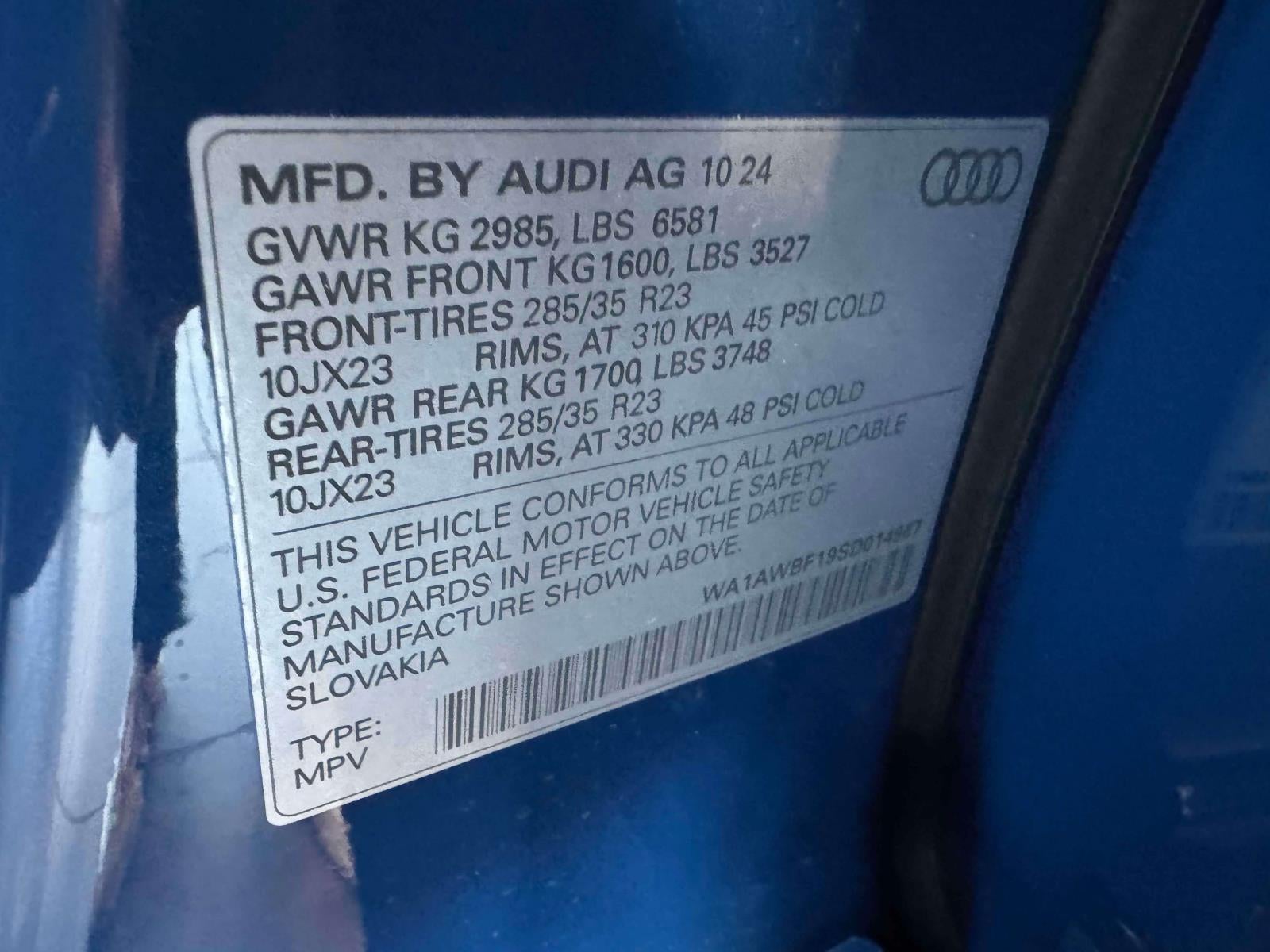 2025 Audi SQ8 4.0T Premium Plus