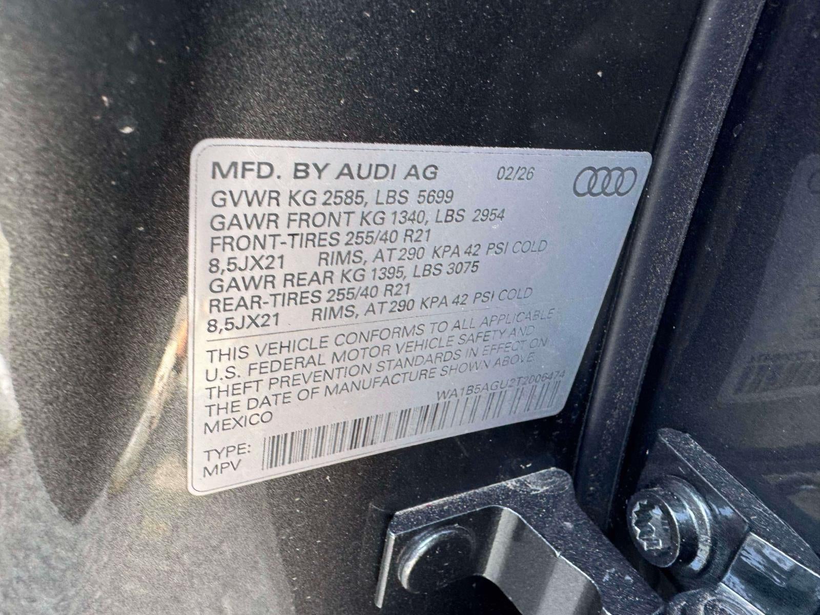 2026 Audi SQ5 Sportback Premium Plus