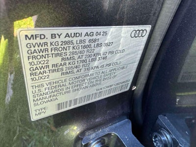 2025 Audi SQ8 4.0T Prestige