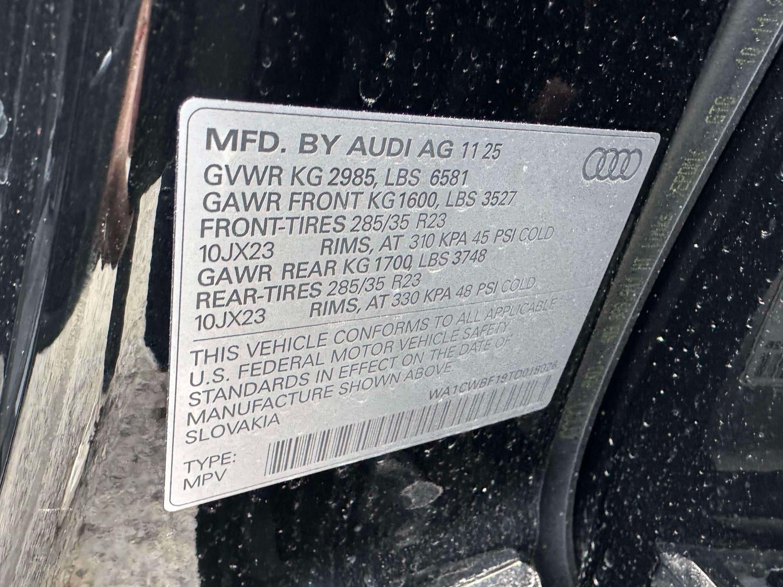 2026 Audi SQ8 4.0T Prestige