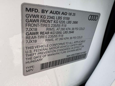 2025 Audi Q3 S line Premium 45 TFSI quattro