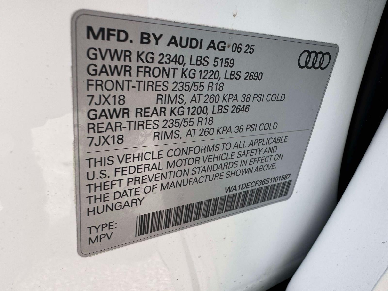 2025 Audi Q3 S line Premium 45 TFSI quattro