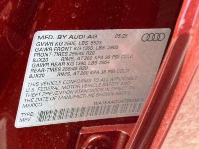 2026 Audi Q5 Sportback 2.0T Premium Plus