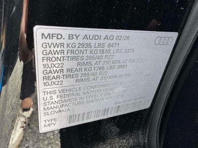 2026 Audi Q8 Premium Plus