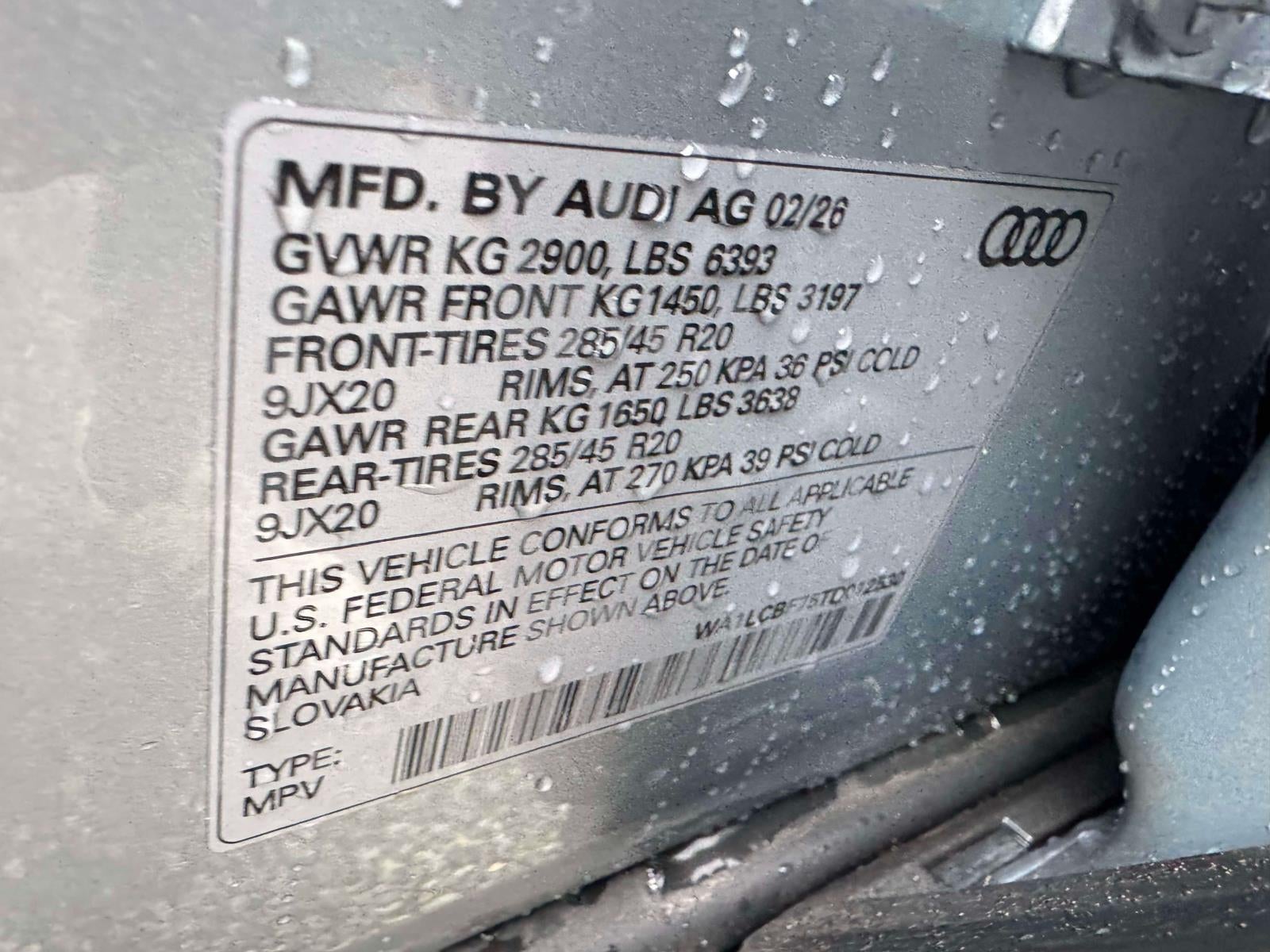 2026 Audi Q7 45 Premium Plus