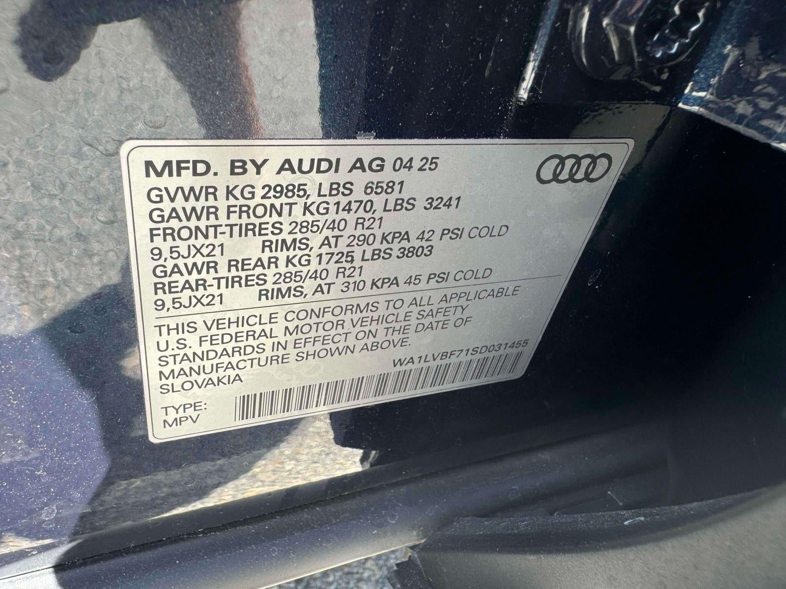 2025 Audi Q7 55 Premium Plus