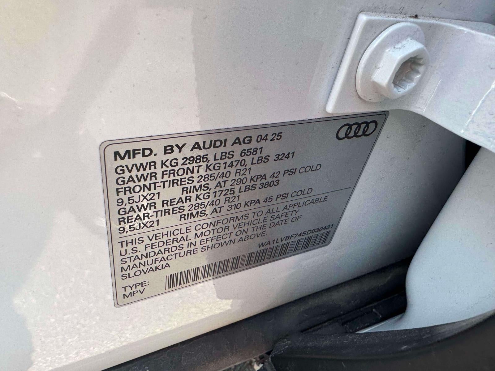 2025 Audi Q7 Premium Plus 55 TFSI quattro