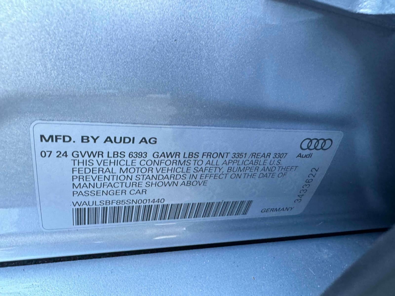 2025 Audi S8 4.0T