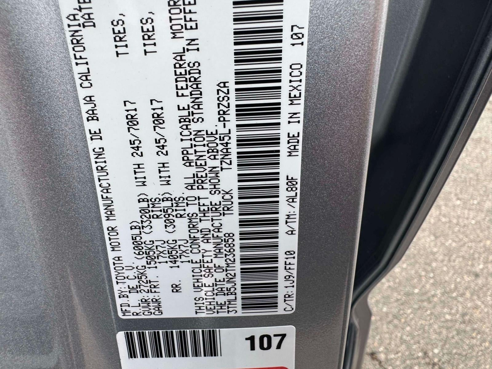 2026 Toyota Tacoma 4WD SR5