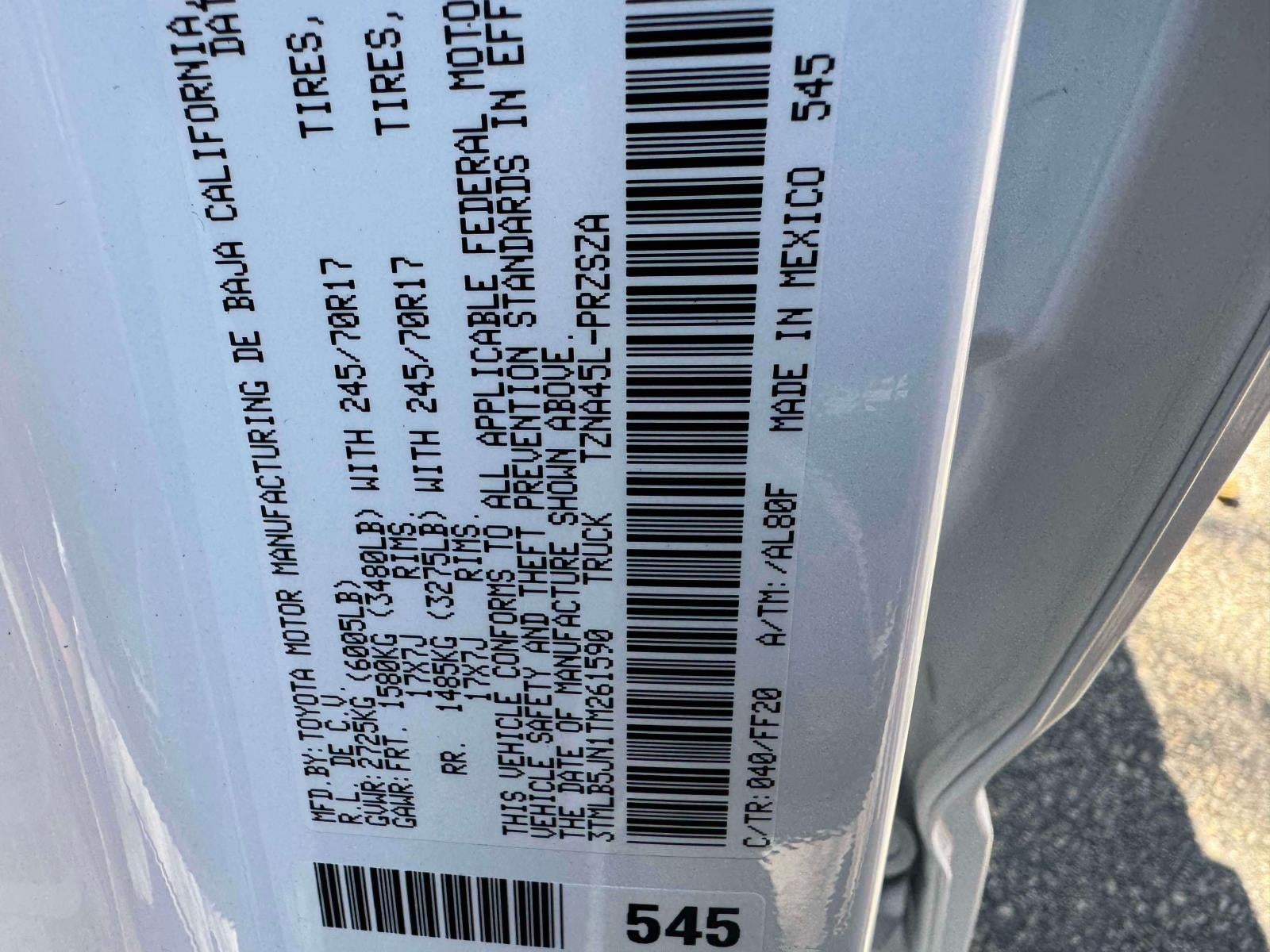 2026 Toyota Tacoma SR5