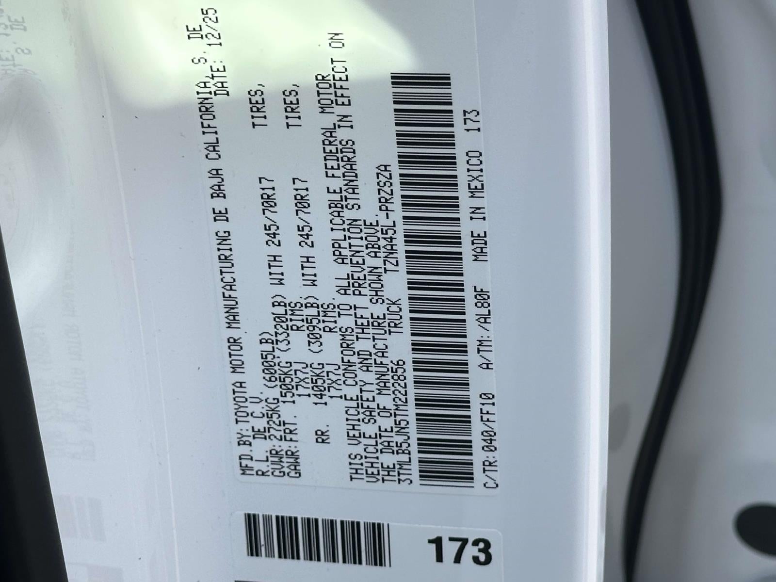 2026 Toyota Tacoma SR5