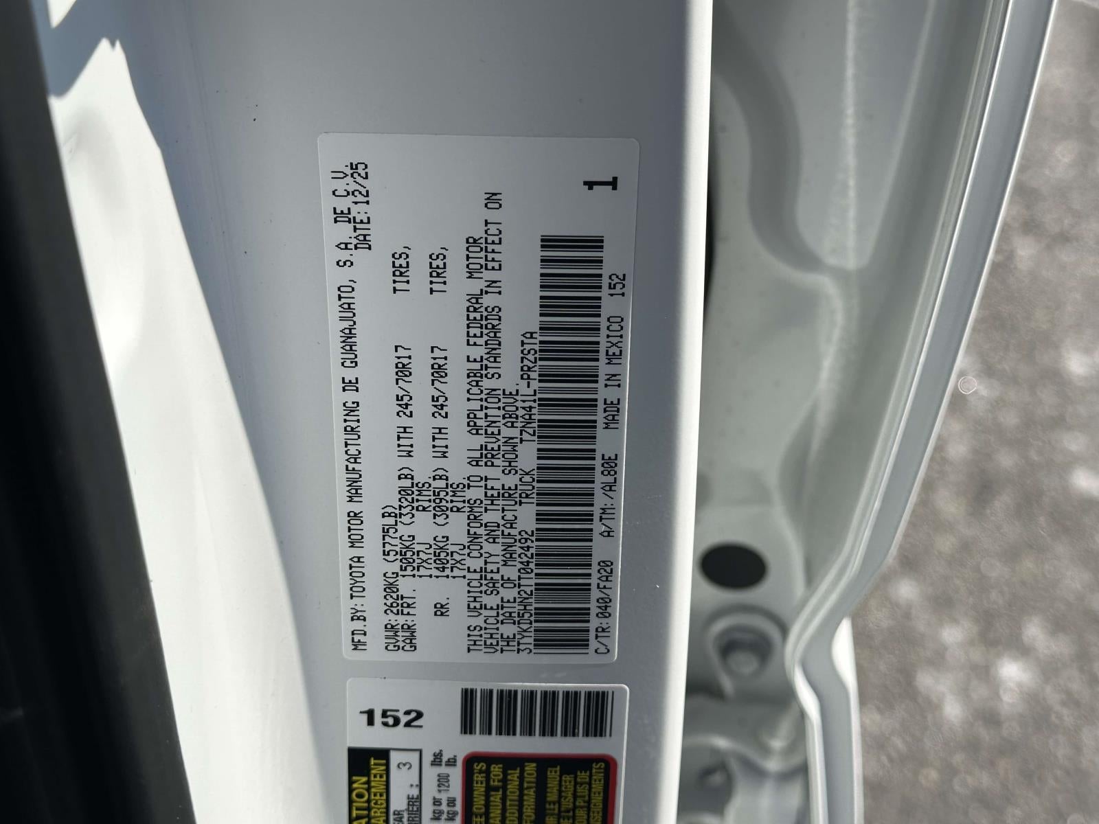 2026 Toyota Tacoma SR