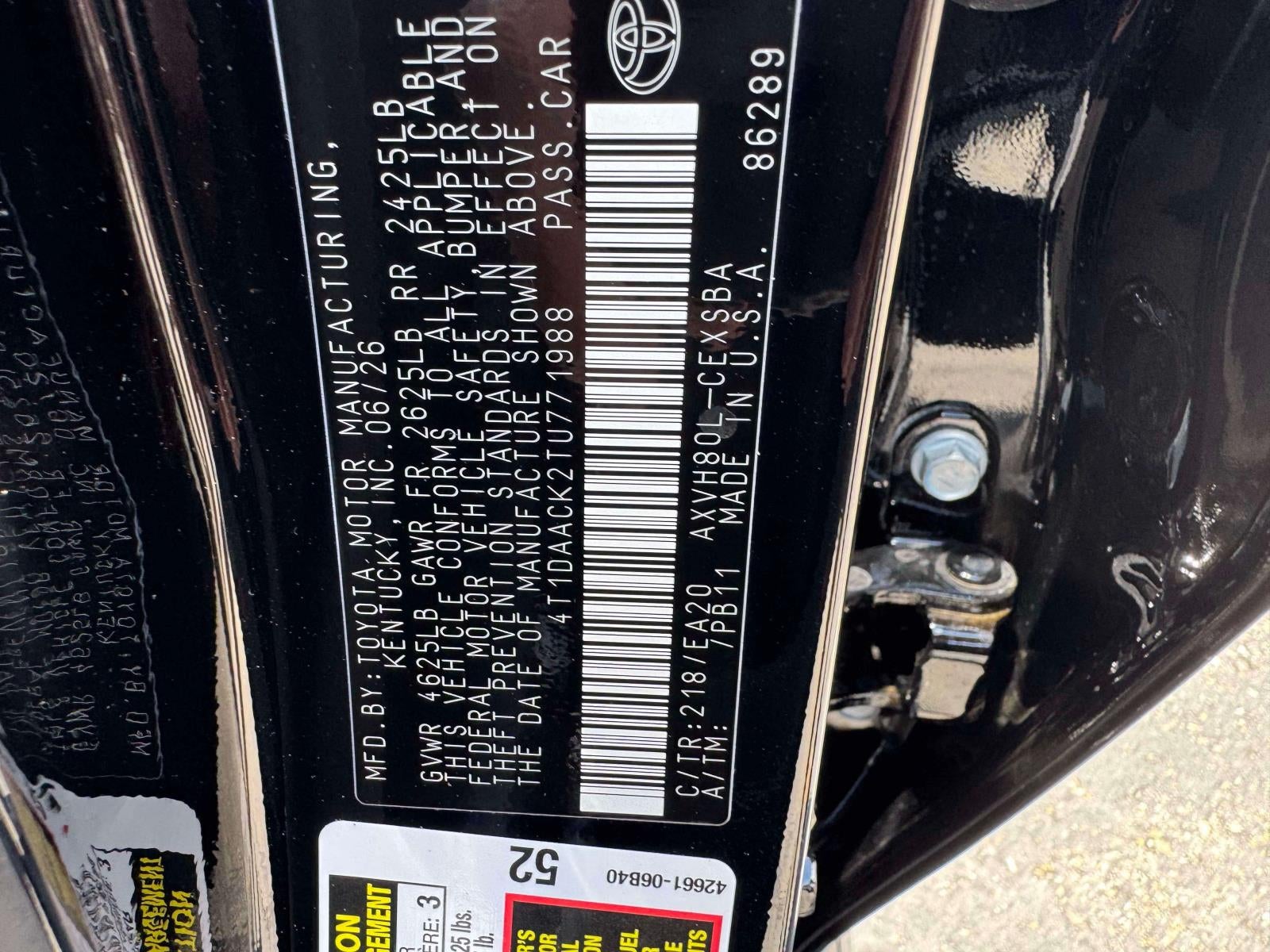 2026 Toyota Camry SE