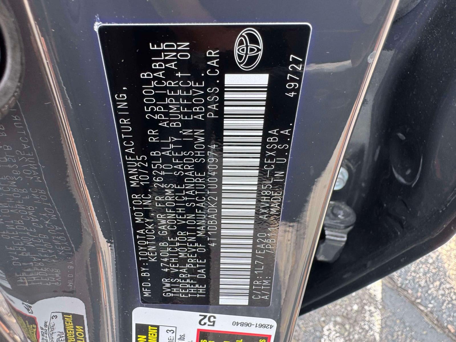 2026 Toyota Camry SE AWD