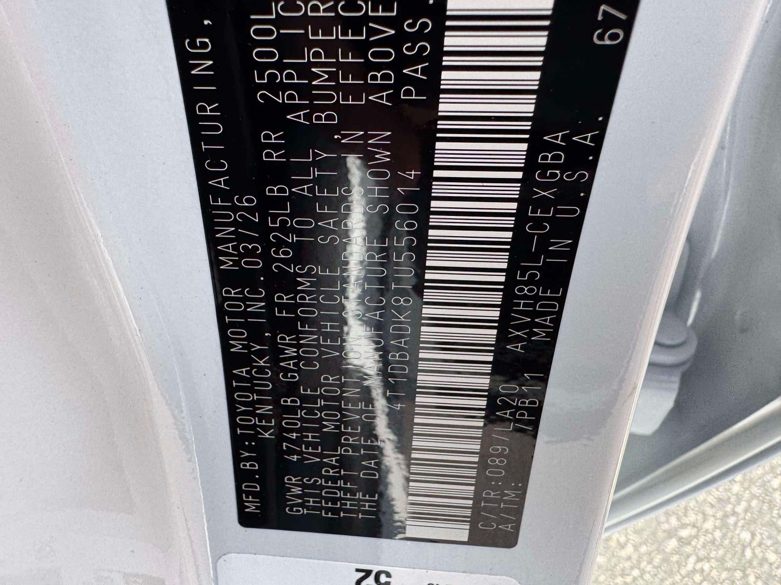 2026 Toyota Camry XLE AWD