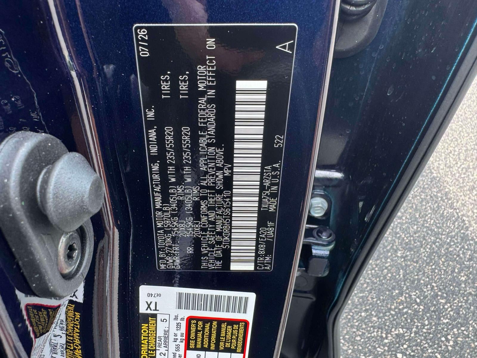 2026 Toyota Highlander XSE