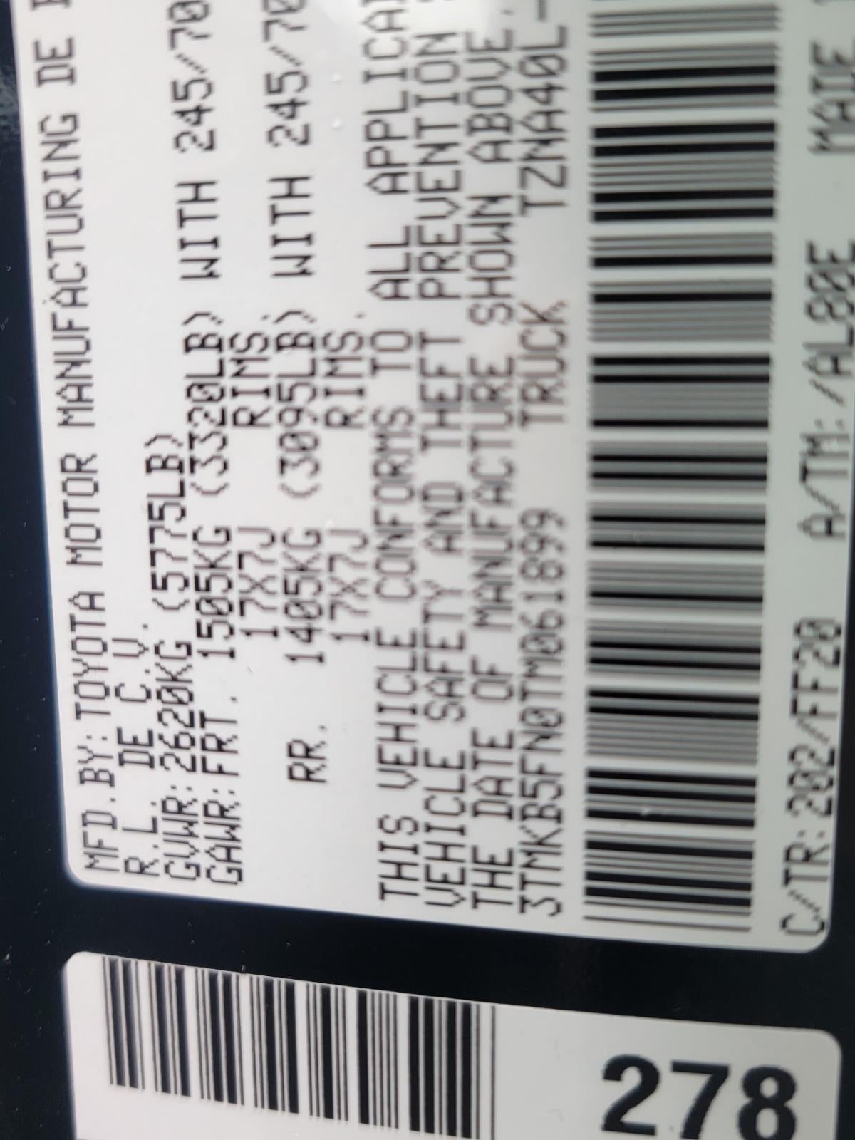 2026 Toyota Tacoma SR5