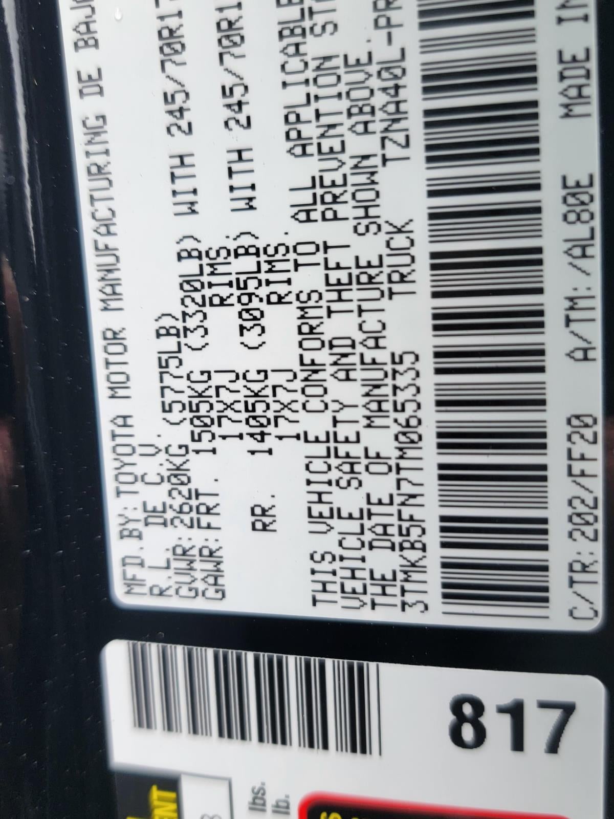 2026 Toyota Tacoma SR5