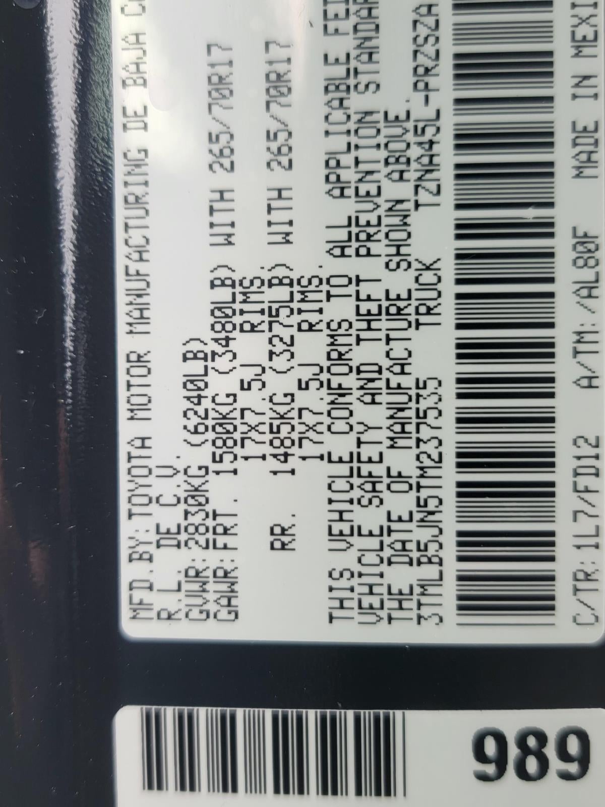 2026 Toyota Tacoma TRD Off-Road