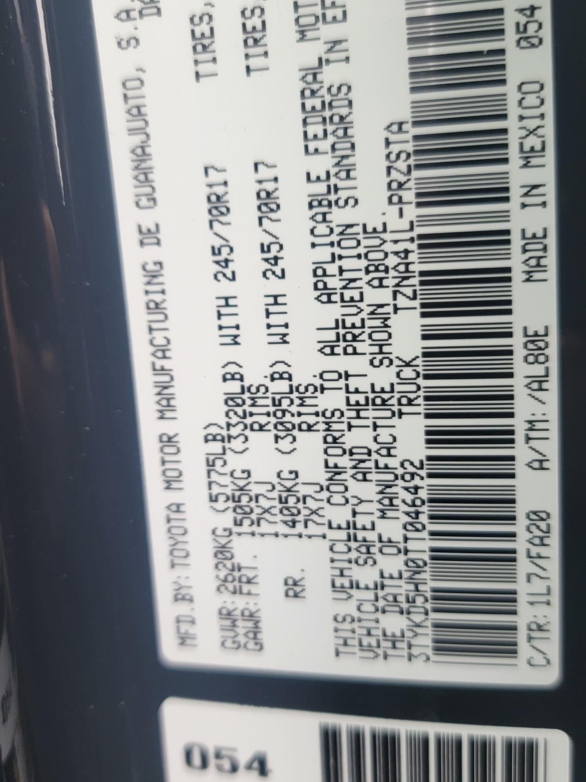 2026 Toyota Tacoma SR