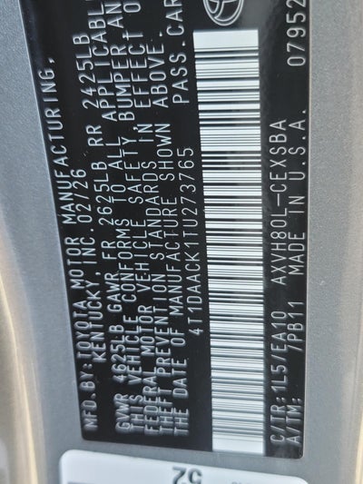 2026 Toyota Camry SE