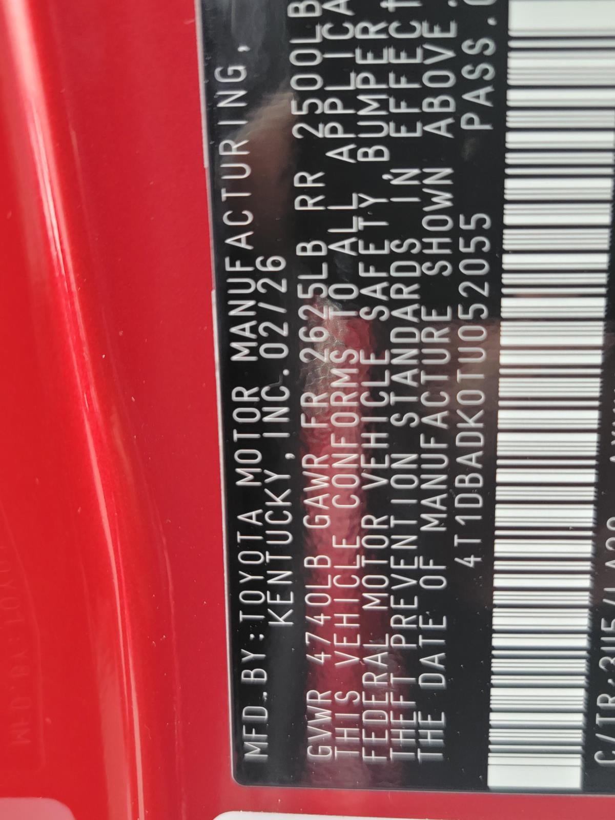 2026 Toyota Camry XLE AWD